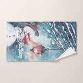 Frohe Weihnachten Badhandtuch Set (Handtuch)