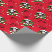Frohe Weihnachten: Baker Skull Geschenkpapier (Ecke)