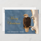 Frohe Weihnachten - Bald Eagle Perching (Vorne/Hinten)