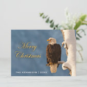 Frohe Weihnachten - Bald Eagle Perching (Stehend Vorderseite)