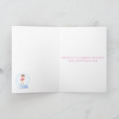 Frohe Weihnachten Ballerina Snow Globe Rosa, Weiß (Innenseite)