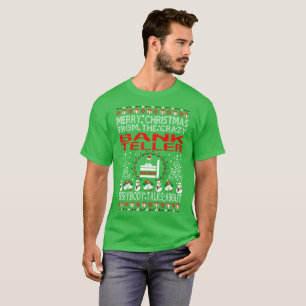 Frohe Weihnachten Bank-Erzähler-von den hässlich T-Shirt