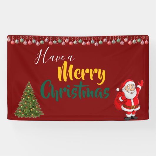 Frohe Weihnachten Banner (Horizontal)