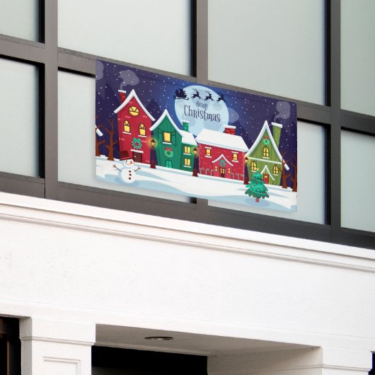 Frohe Weihnachten Banner (Äußeres Gebäude)