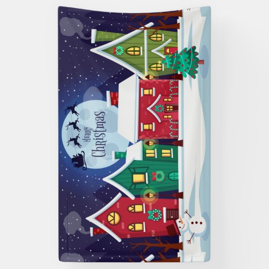 Frohe Weihnachten Banner (Vertikal)