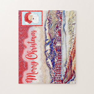 Frohe Weihnachten Bansko Bulgarien Jigsaw Puzzle