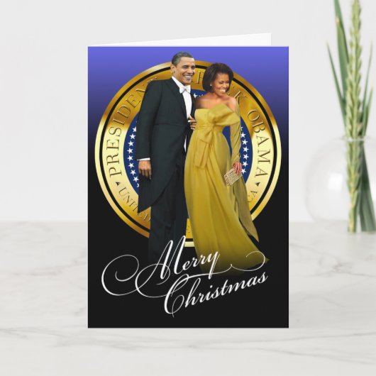 Frohe Weihnachten Barack und Michelle Obama (Vorderseite)
