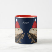 Frohe Weihnachten Bartete Dragon Lizard - Weihnach Tasse (Zentrum)