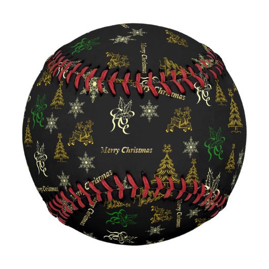frohe Weihnachten Baseball (Rückseite)