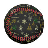 frohe Weihnachten Baseball (Vorderseite Links)
