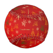 frohe Weihnachten Baseball (Rückseite)