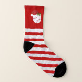 Frohe Weihnachten Baseball Socken (Links - Innen)