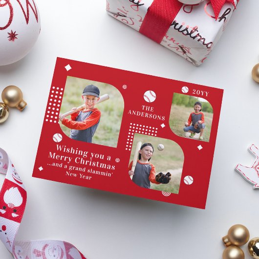 Frohe Weihnachten Baseball Sport 3 Foto Familienna