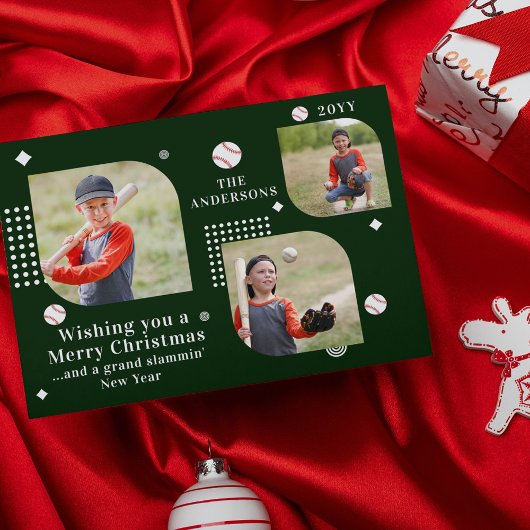 Frohe Weihnachten Baseball Sport 3 Foto Familienna