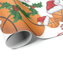 Frohe Weihnachten Basketball Santa