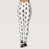 Frohe Weihnachten. Baum (Design 1) mit Geschenken Leggings (Rückseite)
