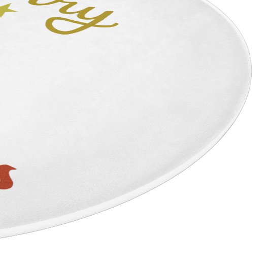 Frohe Weihnachten+Baum-Design Schneidebrett (Ecke)