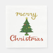 Frohe Weihnachten+Baum-Design Serviette (Vorderseite)