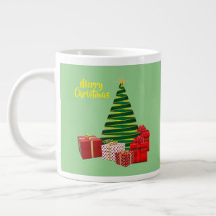 Frohe Weihnachten ~ Baum mit Geschenken Jumbo-Tasse