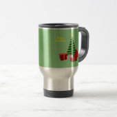 Frohe Weihnachten ~ Baum mit Geschenken Reisebecher (VorderseiteRechts)