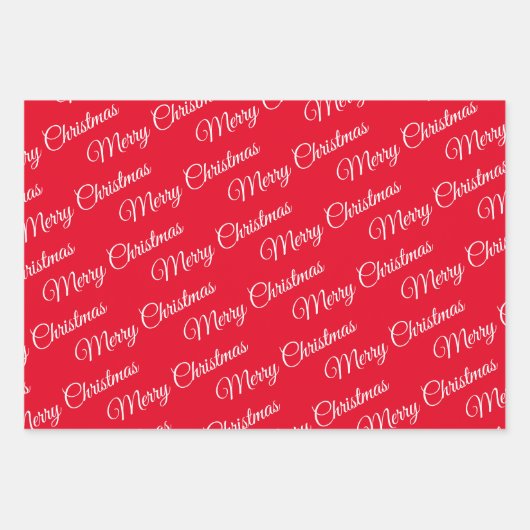 Frohe Weihnachten, Bäume, Schneeflocken Roter Urla Geschenkpapier Set (Vorderseite 2)