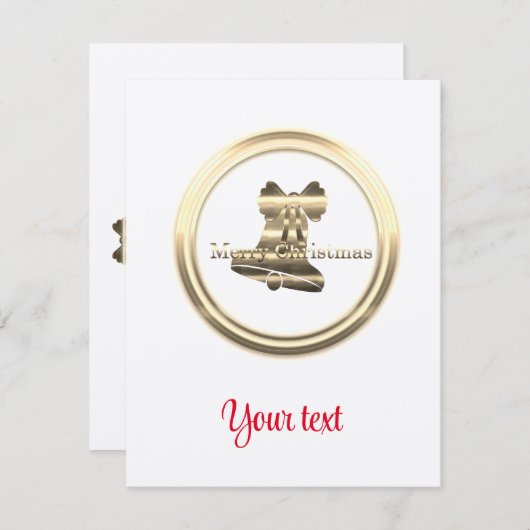 Frohe Weihnachten Begleitkarte (Vorne/Hinten)