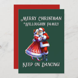 Frohe Weihnachten! BEHALT AUF TANZEN Feiertagskarte