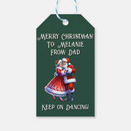 Frohe Weihnachten! BEHALT AUF TANZEN Geschenkanhänger