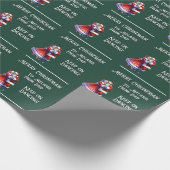 Frohe Weihnachten! BEHALT AUF TANZEN Geschenkpapier (Ecke)