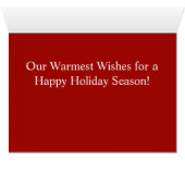 Frohe Weihnachten beherrscht Fotokarte (Innenansicht Horizontal (Unten))