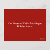 Frohe Weihnachten beherrscht Fotokarte Postkarte (Rückseite)