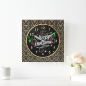 Frohe Weihnachten, beliebte Acrylmauer-Uhr Quadratische Wanduhr (Zuhause)