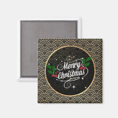Frohe Weihnachten, beliebtes Design Magnet (Vorderseite/Rückseite)