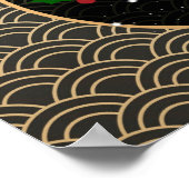 Frohe Weihnachten, beliebtes Design Poster (Ecke)