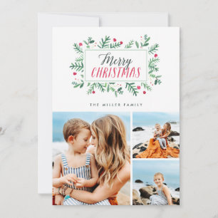 Frohe Weihnachten bemalt Botanicals 3 Foto