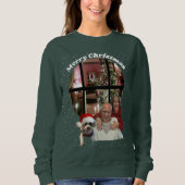 Frohe Weihnachten Bennetts grünes Sweatshirt (Vorderseite)