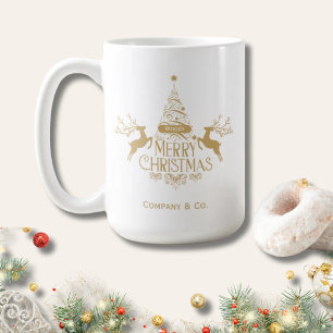 Frohe Weihnachten Benutzerdefinierter Name für Cor Kaffeetasse