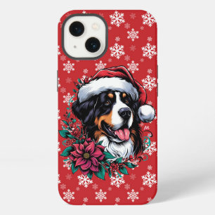 Frohe Weihnachten Berner Sennenhund Weihnachtsmann iPhone 13 Hülle