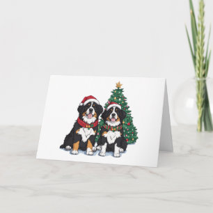 Frohe Weihnachten Berner Sennenhunde