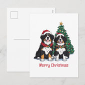 Frohe Weihnachten Berner Sennenhunde (Vorne/Hinten)