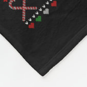 Frohe Weihnachten Bernese Mountain Dog Lover Ugly Fleecedecke (Ecke)