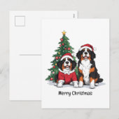 Frohe Weihnachten Bernese Mountain Hunde (Vorne/Hinten)