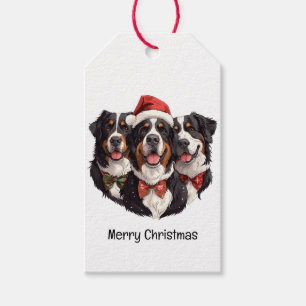 Frohe Weihnachten Bernese Mountain Hunde Geschenkanhänger