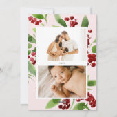 Frohe Weihnachten Berry Botanisches Foto (Rückseite)