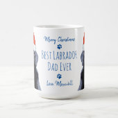 Frohe Weihnachten Best Labrador Vater Ever Black L Kaffeetasse (Mittel)
