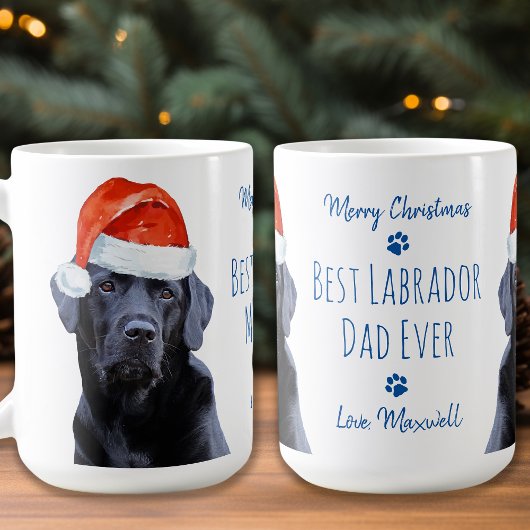 Frohe Weihnachten Best Labrador Vater Ever Black L Kaffeetasse