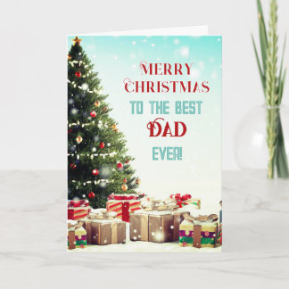 Frohe Weihnachten! Beste Dad Weihnachtskarte Karte