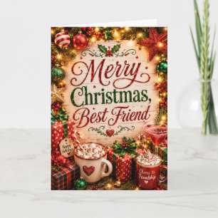 Frohe Weihnachten beste Freundin Karte