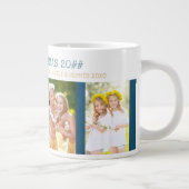 Frohe Weihnachten Beste Grandad in World 4 Foto Jumbo-Tasse (Rechts)