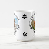 Frohe Weihnachten Beste Hündin Mama je Pet Foto Kaffeetasse (Mittel)